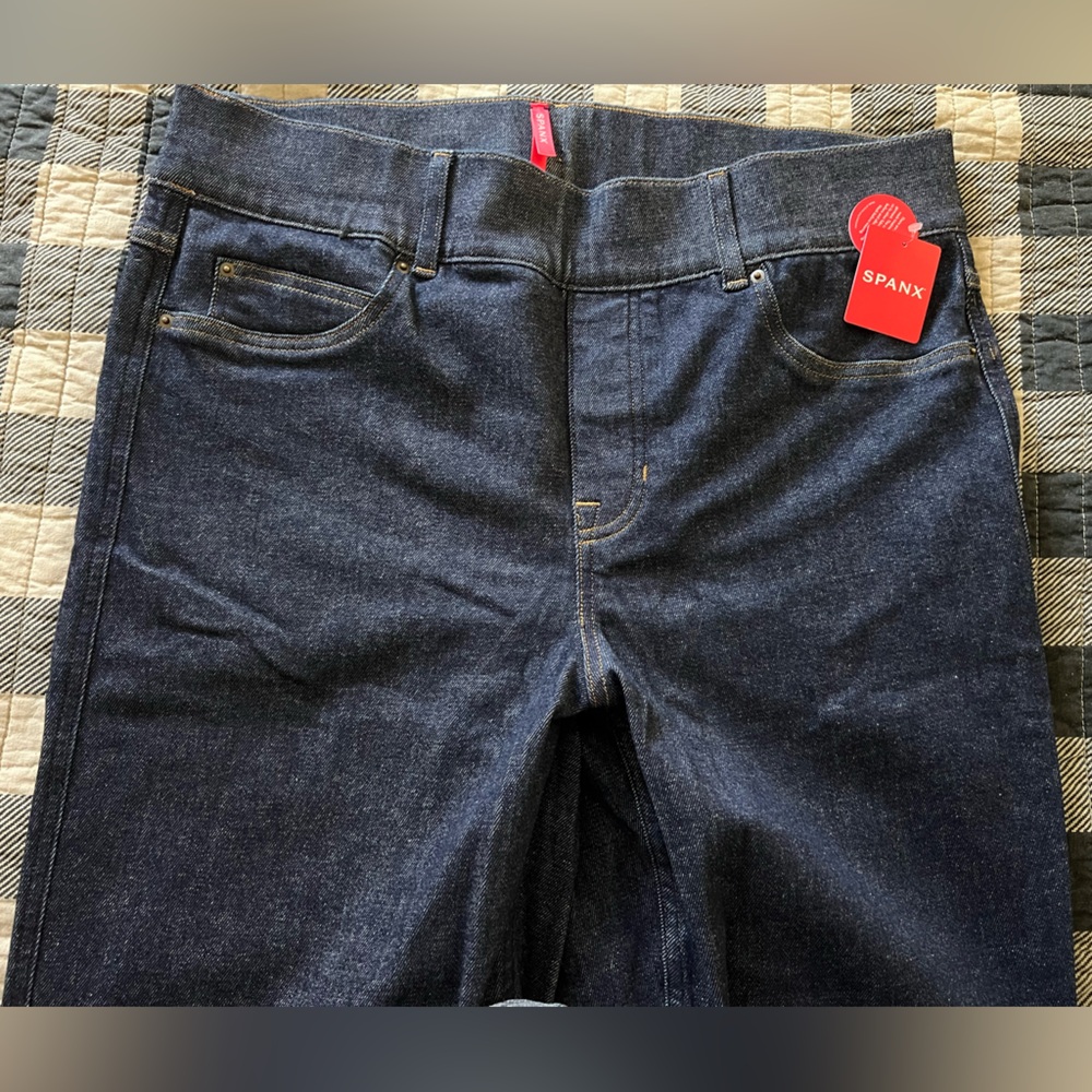 Spanx - Kick Flare Jeans - Raw Indigo